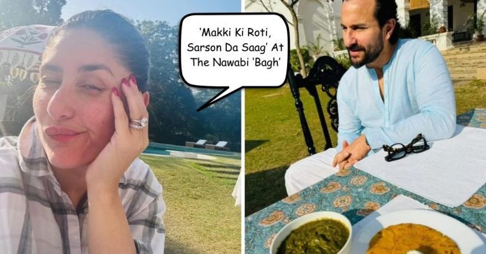 ‘Makki Ki Roti, Sarson Da Saag’ In Their Nawabi ‘Bagh’ Kareena Kapoor, Saif Ali Khan’s Vacation At Pataudi Palace. Watch.