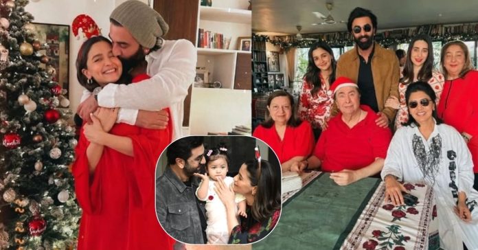 Ranbir Kapoor Says 'JAI MATA DI' As He Lit Cake On Fire During Christmas Lunch. Baby Raha's Debut. Celebration video goes VIRAL!