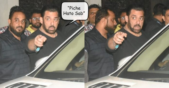 “Piche Hato Sab” Salman Khan gets angry at paps at Sohail Khan's birthday party.