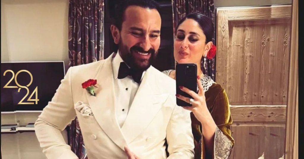 Kareena Kapoor And Saif Ali Khan Welcome New Year In Switzerland; Jeh And Taimur Join Family Pic In Style.