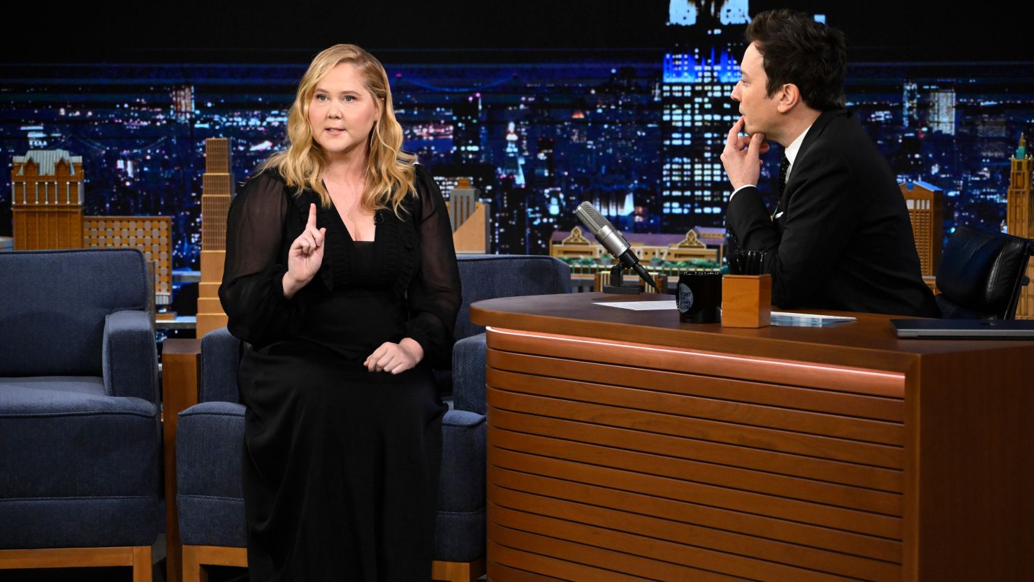 Amy Schumer Shares A Health Update After Concerns About Her Appearance On The Tonight Show with Jimmy Fallon.