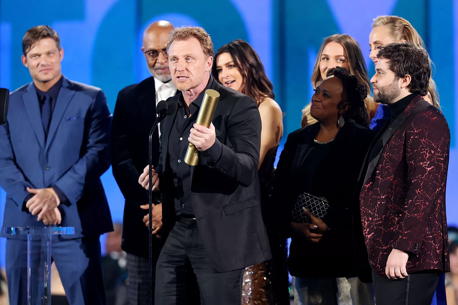 "Grey's Anatomy" cast win Show of the Year at 2024 People's Choice Awards. RICH POLK/NBC