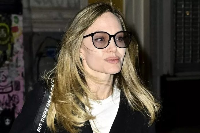 Angelina Jolie Makes a Splash with Bright Blonde Hair at Atelier Jolie Store in New York City