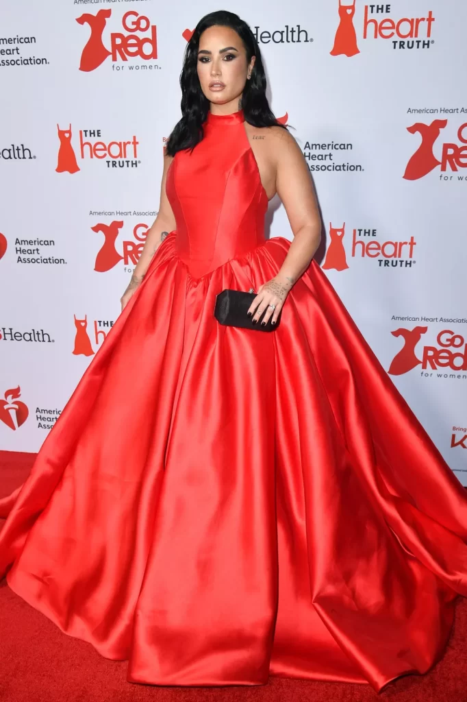 Demi Lovato American-Heart-Associations Red Dress