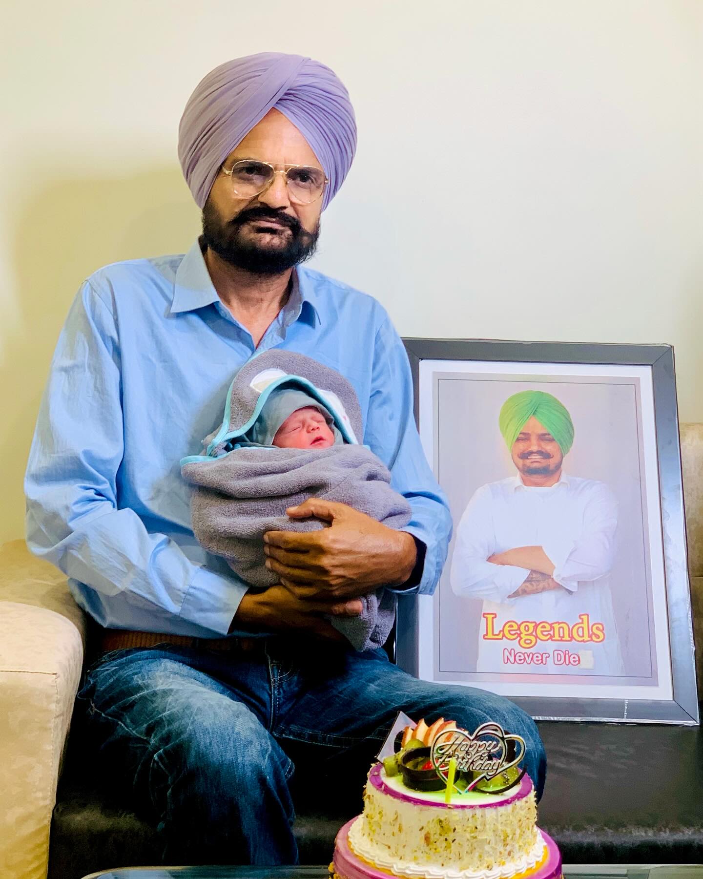 Sidhu Moosewala's Parents Welcome Baby Boy, Father Balkaur Singh Shares FIRST Photo