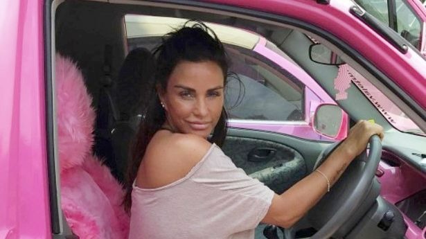 Katie Price lusting over Pink Porsche