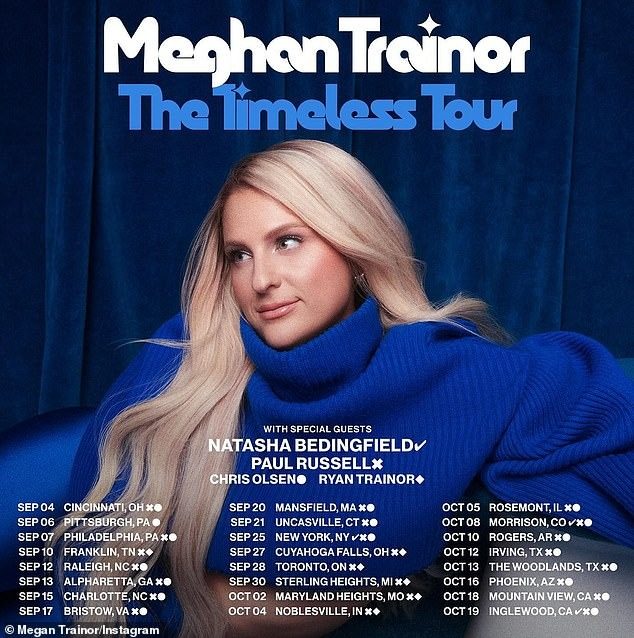 Meghan Trainor's Timeless Tour's Dates
