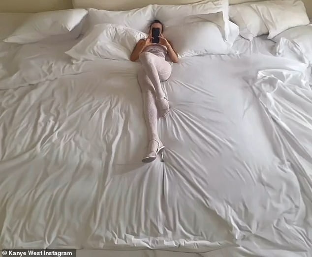 Bianca Censori in her Bed