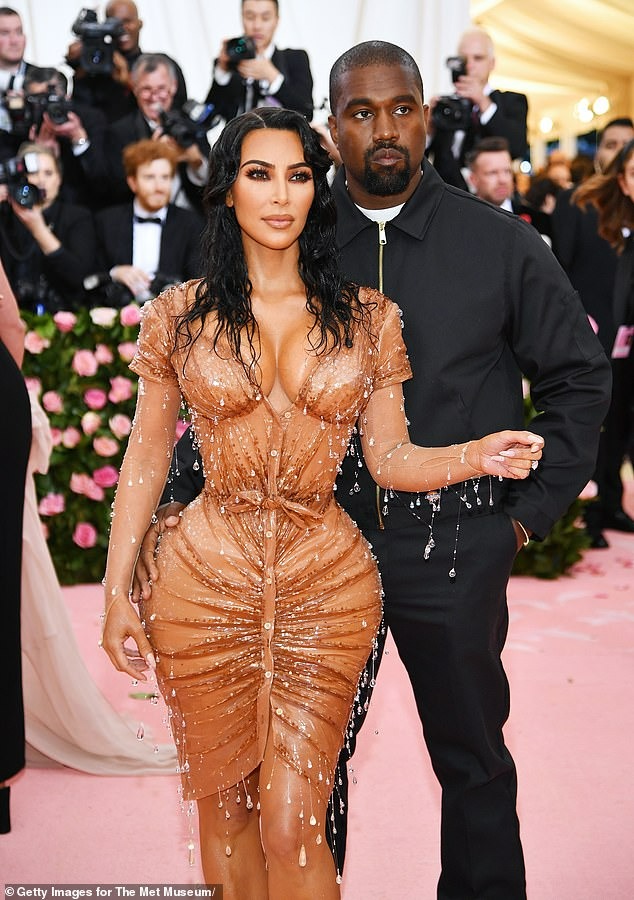Kanye West and his ex wife Kim Kardashian