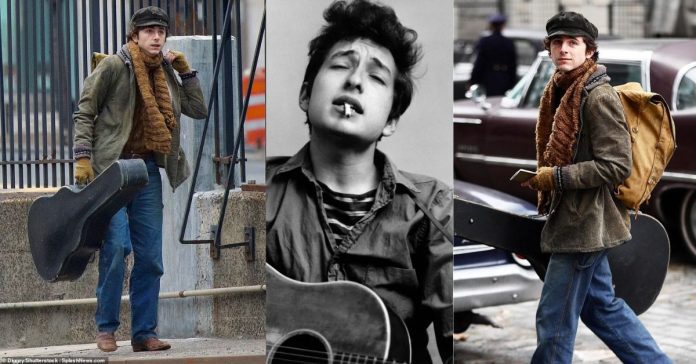 Exclusive: Timothée Chalamet Shoots For Bob Dylan Biopic. See First Pics