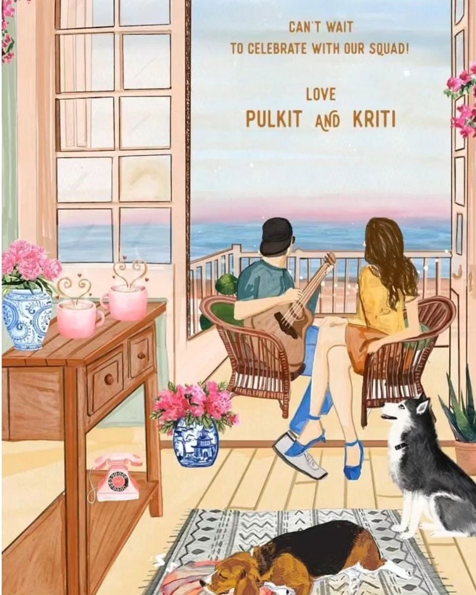 Pulkit Samrat & Kriti Kharbanda's Leaked Invite Hints Beach Wedding In March