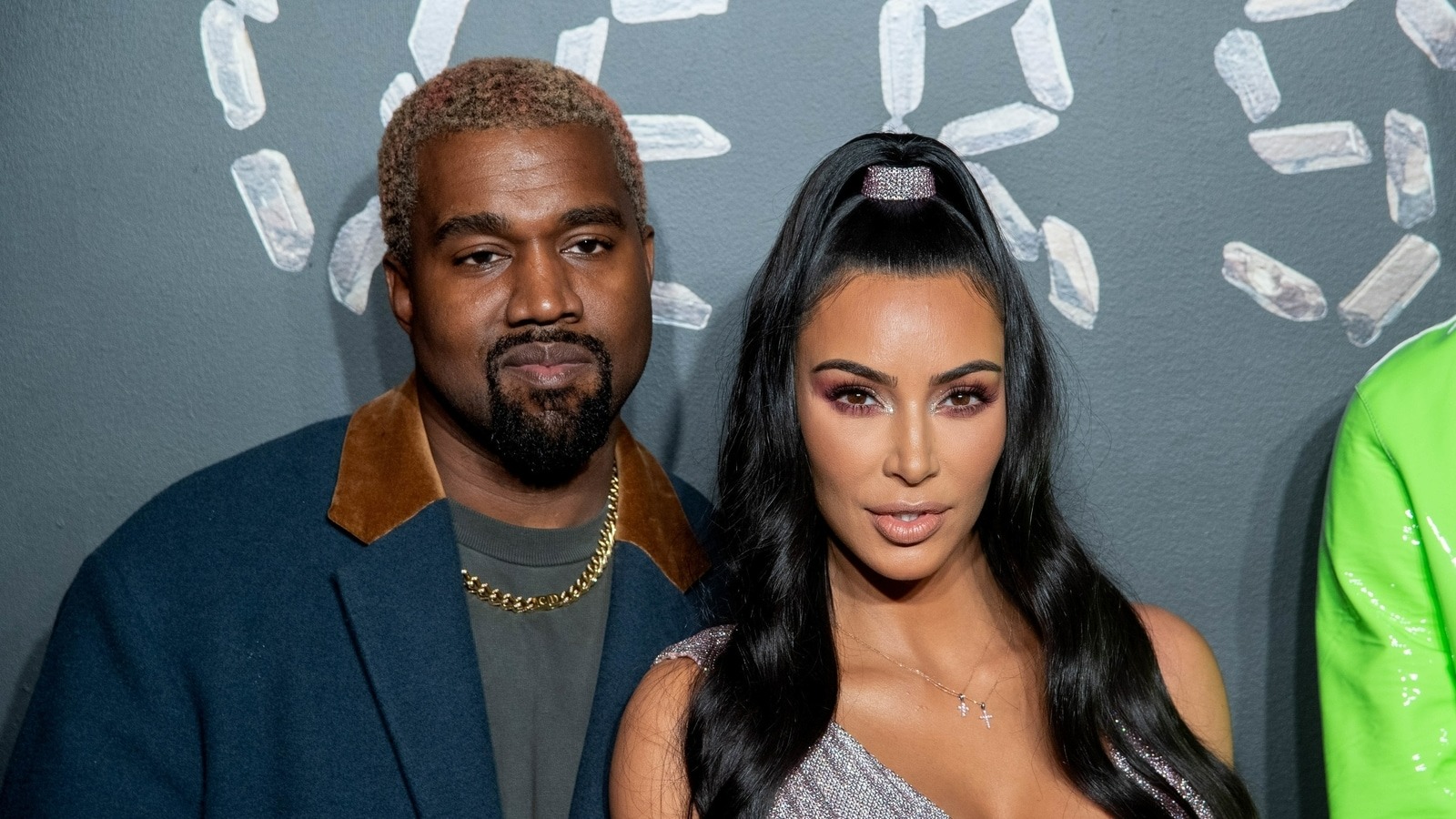 Kanye West with Kim Kardashian