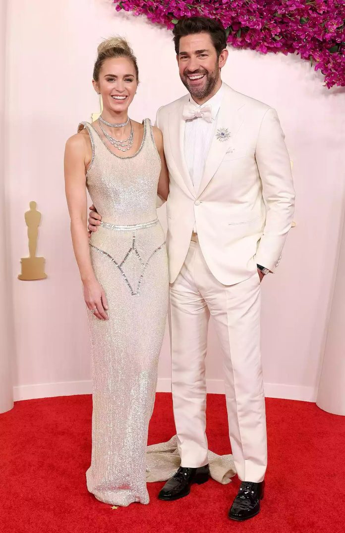 Emily Blunt And John Krasinski Light Up 2024 Oscars Red Carpet With