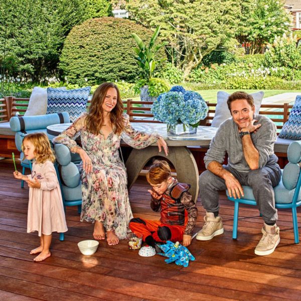 robert downey jr with family
