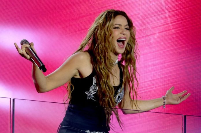 Shakira Lights Up Times Square With Surprise Concert To Mark New Album Release