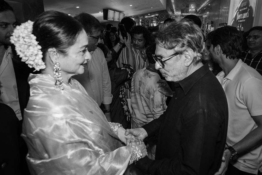 Rekha with Sanjay Leela Bhansali