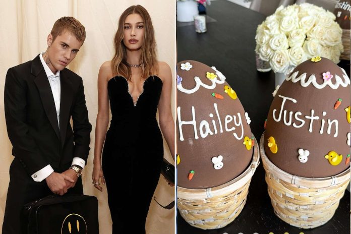 Justin Bieber And Hailey Bieber Embrace Easter With Personalized Chocolate Treats; Check Out The Festivities Here