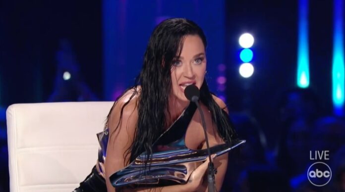 Shocking | Katy Perry Suffers Wardrobe Malfunction On American Idol Set